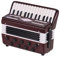 Vepoty Akkordeon-Modell Miniatur-Akkordeon-Modell Display Mini Musical Ornaments Craft Home Decoration