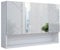 Vicco Armoire de Toilette Irma, Blanc Haute Brillance, 80 x 55 cm