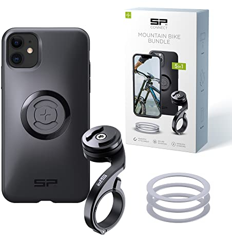 SP CONNECT Mountain Bike Bundle |SPC+| kompatibel mit iPhone 11/XR | Handyhalter für Mountainbike| Mountainbike MTB Handy Halterung Gadget
