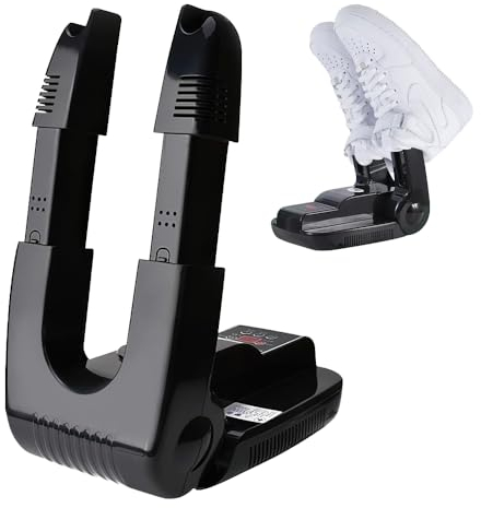 Lotvic Schuhtrockner Elektrisch, Schuhtrockner, Schuhe Stiefeltrockner, Schuhtrockner Timer, Elektrischer Schuhtrockner mit Verstellbarer Länge