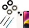Sapphire 14 Plus/14 Lentille de rechange pour appareil photo arrière iPhone 14/iPhone 14 Plus avec kit d'outils de réparation professionnel, anti-rayures et étanche