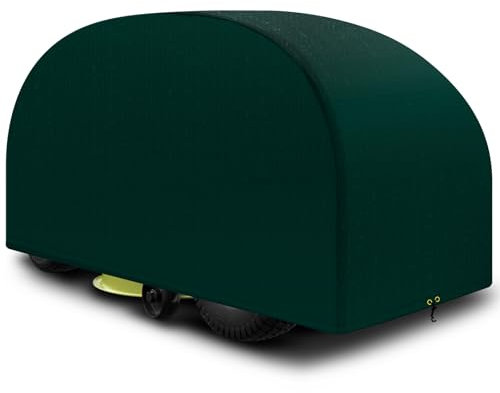 PATIO PLUS Ride on Lawn Mower Cover,Outdoor Garden Lawn Tractor Cover,High-quality Polyethylene fabric material Waterproof, Windproof, Anti-UV, 137 x 183 x 117 cm (Green)