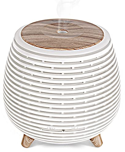 Tassety Difusor, mini humidificador atomizador de aceites esenciales con modo de niebla ajustable, difusor con luz de 7 colores