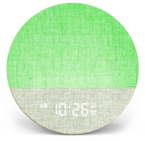 Dreamegg Sunrise Alarm Clock, White Noise Machine with 29 Sounds, Wake Up Light Alarm Clock with 5 Wake up Sounds, 9 Dimmable Night Lights, Snooze, Customizable Sleep Routines for Adults Kids, Green