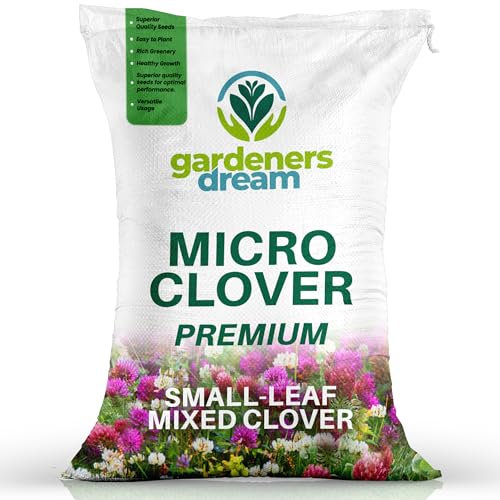 500g Premium Mixed Clover Grass Seed for Eco-Friendly Lawns - Drought Resistant, Nitrogen Fixing Garden Ground Cover - for Low Maintenance, Bee Friendly Gardens and Organic Farming (Covers 75m²)