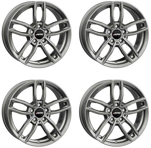 4x AUTEC Felgen Alufelgen MERCADOR 8.0x18 ET38 5x112 Titansilber kompatibel mit Mercedes-Benz E GLC S EQA EQB GLK CL