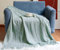 Hayisugal Wohndecke Boho Decke Weich Strick Sofadecke mit Quaste Kuscheldecke Couch Decke Sofa Überwurfdecke Sommer, Hellgrün, 150 x 200cm