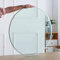 Tischplatte aus gehärtetem Glas, rund, für Terrassenmöbel, 40 cm, 50 cm, 60 cm, 80 cm, transparent, schwarz, braun, abgerundete Kanten, ideal für Küche, Esstisch oder Couchtisch