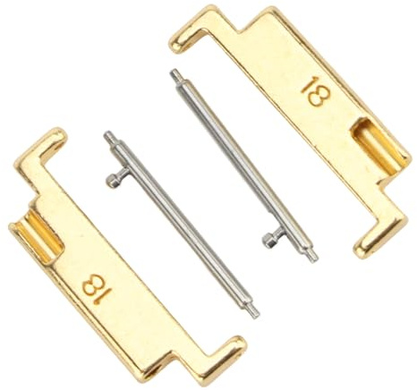 Eujgoov Stilvolles Metall-Uhrenarmband-Adapter-Set Zur Sicheren Verbindung von 18–22 Mm Armbändern für Edelstahl-Smartwatches für Modebegeisterte