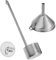 PRETYZOOM Juego De Embudo Cocina Cucharón Aceite Vino Cuchara Larga Salsa Utensilio Acero Inoxidable