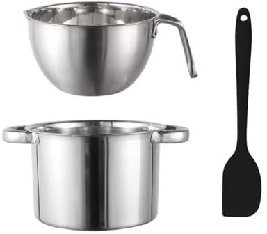 Double Boiler Pot Set Chocolate Melting Pot Melter for Butter Wax Cheese Caramel (2500ML)