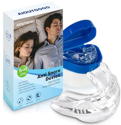 Anti Ronflement Orthese Doux anti-Ronflement Efficace Puissant 2 unités Gouttiere anti Ronflement Dispositifs Réducteur de Ronflement Adapté à Toutes Les Formes de Bouche-Universel