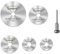 6Pcs HSS Mini Rotary Saw Blades - Small Circular Saw Blades for Wood Plastic Metal - Rotary Tool Accessories Cutting with 1/8 Mandrel - High Speed Steel Cutting Discs for DIY Projects