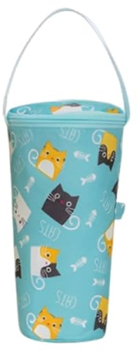 Uzztfa Portable Milk Tea Tote Bag Insulated Baby Bottle Bags Cup Bag Handbag Breastmilk Cooler Bag Travel Carrier for Working Traveling Outings