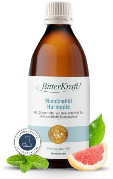 BitterKraft! Olio per bocca per tirare olio – armonia 250 ml – secondo Hildegard di Bingen – cura orale naturale – erbe monastiche – vegano e senza additivi – Made in Germany