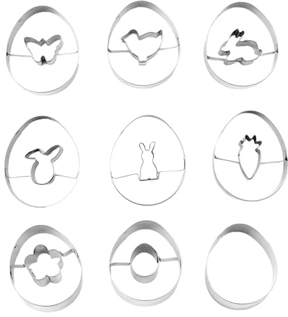 Ausstechform für Ostereier, Edelstahl-Backzubehör, Gebäckpresse, Form, für Bäcker, Zuhause, Party, Anfänger, Bastelbegeisterte, Schulprojekt, Kirche, Gemeinschaft, Gruppe, Familientreffen