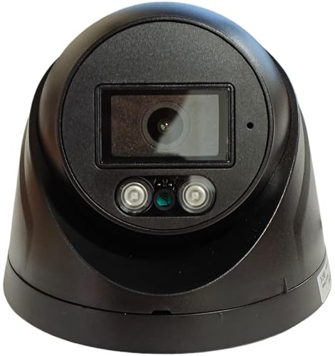 JUSTOP 2.4MP Dome CCTV Security Camera With Microphone, 1080P HD 4-in-1 HD TVI/CVI/AHD/CVBS, AOC, Microphone, Outdoor Weather Proof IP66, 3.6mm Lens, 20M Night Vision (Black With MIC)