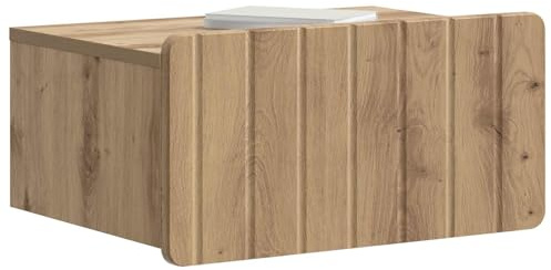 vidaXL Wandmontierter Nachttisch 2 pcs Artisan-Eiche 49 x 34,5 x 24 cm, Vintage rechteckiger Wandmontage-Schrank, stylische Nachttisch-Einheit, clevere Aufbewahrungslösung, ordentliches Möbel