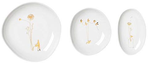 Räder Wunderland Schalen - Gold, 3er Set