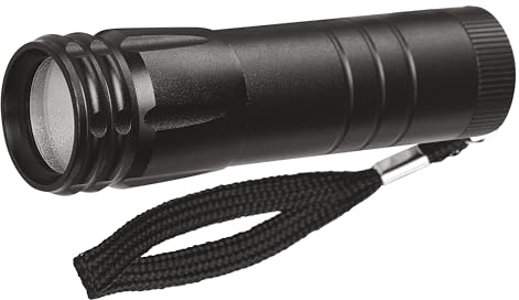 Emos p4704, LED Linterna 3 W COB para 3 x AAA, Aluminio, Black, 2,8 x 10,2 cm