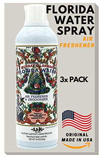 Murray & Lanman Raumduft Florida Water Spray - Florida Wasser als Duftspray - Lufterfrischer & Parfum Raumspray - Original Made in USA Air Freshener & Deodorizer 8 Oz (Florida Water Spray, 3)