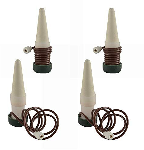 Tooloflife Pflanzenbewässerung, Keramik, selbstbewässernde Pflanzen-Spikes, automatische Blumen- und Tropfbewässerungs-Kits, Bewässerungs-Pfähle, Systemgeräte für den Innen- und Außenbereich (4 Stück)