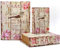 Jolitac Dekorative Buchboxen Weltkarte Muster Antik Buch Unsichtbare Box mit Magnetdeckel Faux Holz 3er Set Aufbewahrungsset (Vogel)