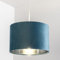 CGC Lighting Lámpara de techo Pantalla, 30 cm de diámetro, tambor interior reflectante, lámpara de mesa, lámpara de pie, dormitorio, sala de estar (Verde)