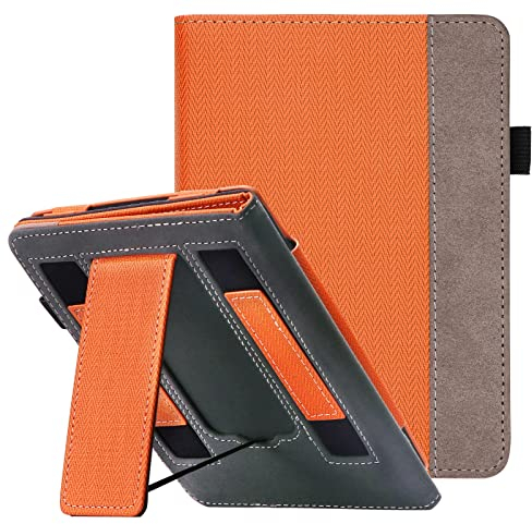 WALNEW Hülle für Kindle Paperwhite-6,8 Kindle Paperwhite 11. Generation 2021 und Signature Edition(Modell Nr.M2L3E & M2L4EK), Kickstand Sleep/Wake Schutzhülle Tasche mit Zwei Handschlaufe