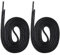 Yusimu 2 pares de cordones redondos encerados para zapatos, cordones delgados de 2.5 mm para mujeres y hombres, cordones duraderos para zapatos escolares y todos los zapatos de vestir formales, Black,