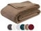 liebling Kuscheldecke Merino-Touch, Wohndecke Ultra flauschig als Sofaüberwurf oder Wendedecke, waschbar, 150 x 200 cm, Taupe