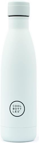 Cool Bottles - Borraccia Termica in Acciaio Inox - 350 ml - Pastel Sky - 23,5 x 7 cm - Bottiglia Termica Ermetica - Bevande Fredde 36 Ore e Calde 18 Ore - Triple Parete -Cool Technology - Senza BPA