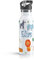 OWLBOOK® Kinder Edelstahl Trinkflasche mit Strohhalm 600 ml | Spülmaschinenfest & BPA Frei | Personalisierte Geschenke zur Einschulung Junge Mädchen | Safari