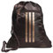 adidas Alliance Sackpack, Drawstring Backpack, Lightweight Small Gym Bag for Women and Men, Shadow Brown/Rose Gold, One Size, Alliance Sackpack, Drawstring Backpack, Lightweight Small Gym Bag for