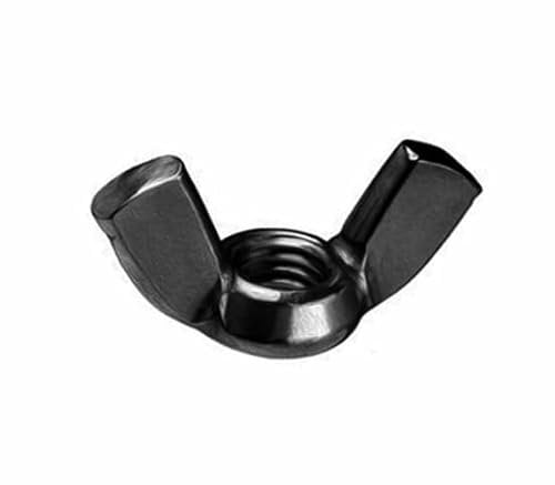 Flügelmuttern DIN 315 Edelstahl Schwarz V2A - M3 M4 M5 M6 M8 M10 M12 SCHWARZE Flügelmuttern (10, M 5)