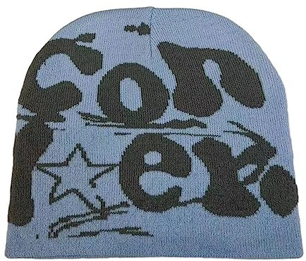 KLOVA Y2K Hip-Hop Unisex Mütze Herren Herbst und Winter Harajuku Stil Foto Requisiten Vielseitige Halloween Pile Bonnet