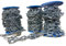 Elkoza DIN 5685 Heavy Duty Hot Dipped Galvanised DIY Strong Short Link Steel Chain (8mm Galvanised Chain, 1 Meter Chain)