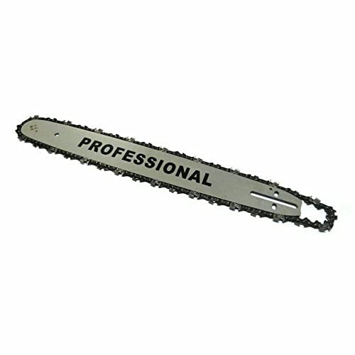 Lama Barra e Catena per Motosega a Scoppio da 35 cm 14 Pollici 52 Maglie Passo 3/8 Set Ricambio Barra Guida con Catena per Motoseghe a Scoppio