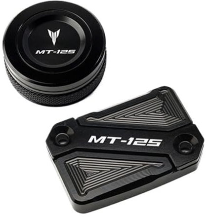 Heizöl Tankdeckel Motorrad Motorrad Vorne Und Hinten Brems Flüssigkeit Reservoir Abdeckung CNC Motor Öl Einfülldeckel Für Ya&maha MT125 MT-125 2008-2020 2021 2022