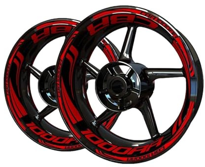 Motorrad Aufkleber Für CBR1000RR Rad Aufkleber Für CBR 1000 Für RR R Aufkleber Kit Felge Motorrad Set Felgenaufkleber(9)