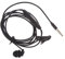 LUCKGONI Einseitiger Kopfhörer mit Mikrofon, In-Ear-Stereo-auf-Mono-Ohrhörer, einseitiger Kopfhörer, 3,5-mm-Klinkenstecker, Metallgeräuschisolierung