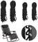 SAIIURV 4 Stück Ersatzkordeln für Relaxliege Schwerelos Sonnenliege Relaxliege Ersatzkordeln für Zero Gravity Chair Universal Liegen Liegestuhl Relaxliege Gartenstuhl Kordelfaden Liegen (4 Stück)