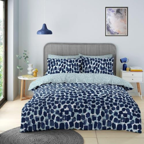 GC GAVENO CAVAILIA 3 Pcs Reversible Leopard Pattern Kingsize Duvet Cover Set - Easy Care Soft Geometric Breathable Lightweight Comforter Cover With Pillowcases - Multi