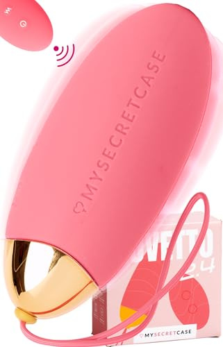 MySecretCase Vibrator Mit Fernbedienung 9 Vibrationen Vibro Eier für Frauen Beckenbodentrainer für Frau Sextoys Liebeskugeln für die Frau Vibrator Ferngesteuert Wasserdicht