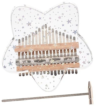 DRESSOOS 17-key Crystal Thumb Piano Perfect for Boys and Girls Portable Music Instrument Set