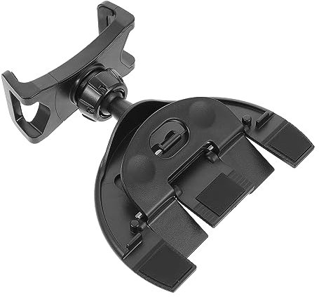 ABOOFAN Support De Téléphone pour Voiture en Port CD Noir, Rotatif à 360°, Réglable, Compatible GPS Et Smartphones, Installation Facile pour Conduite Sécurisée