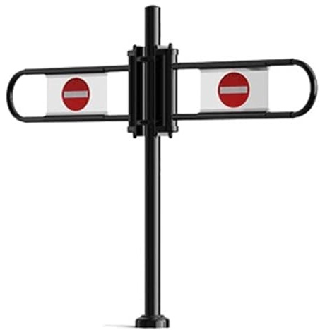 ZXHKZDX Supermercado Cajero Puerta Unidireccional, Puertas De Seguridad Acceso Metálica, Biblioteca Barrera Resorte Entrada para Almacenes Centros Comerciales Compras(Black,110X100CM)