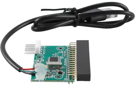 Gutol Adaptador de cable USB de 1,44 MB a conector de unidad de 34 pines, conector de disquetera a placa de disquetera.