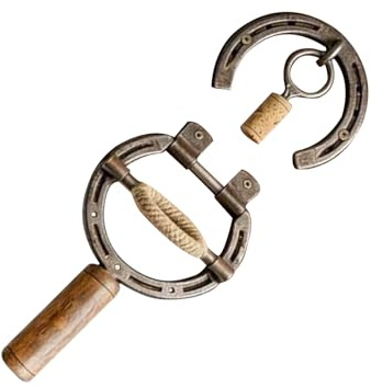 Abrebotellas de Vino,Accesorio de Cocina de Herradura para Montar en Pared - Destapador de Vino - Regalo para Hombres Mujeres Navidad Camping Bar Casa