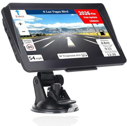 7 Sat Nav, 2026 UK & Europe Maps Included